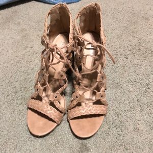 Merona Shoes - Merona Lace Up Gladiator Heels Merona Shoes - Merona Lace Up Gladiator Heels